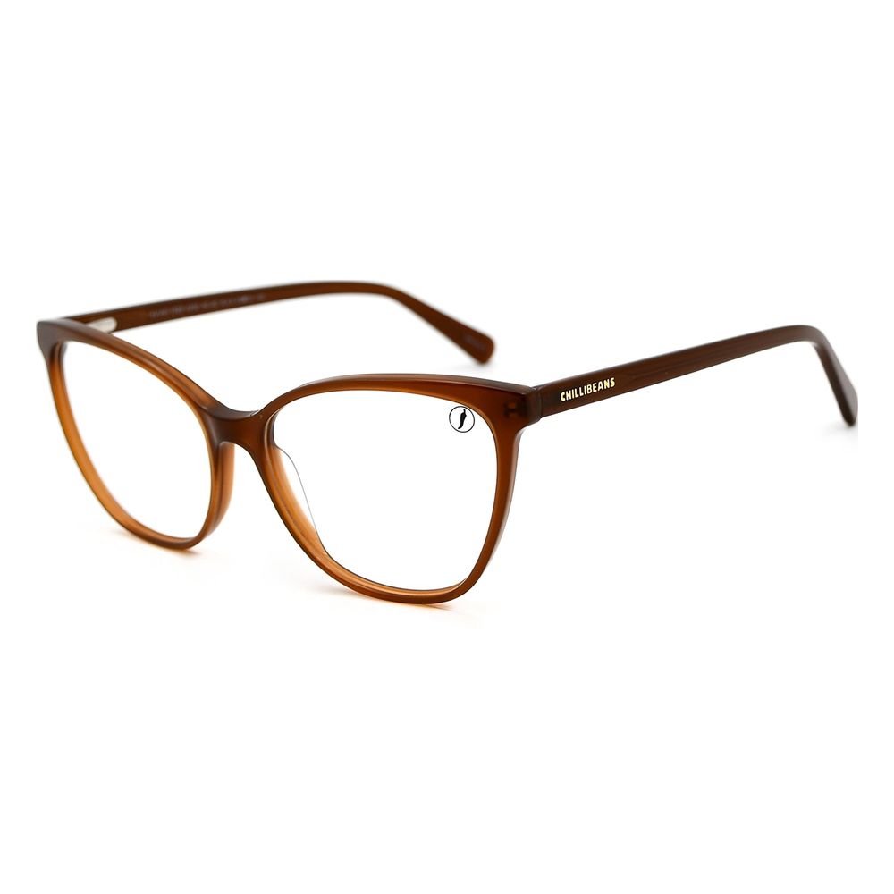 LV.AC.1085-0202.1 Armacao Para Oculos de Grau Feminino Chilli Beans Cat Marrom -4-